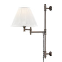 Distressed Bronze Classic No.1 Plug-In Sconce 10" by Hudson Valley
