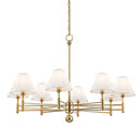 Aged Brass Classic No.1 Chandelier 40" by Hudson Valley