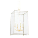 Aged Brass Chaselton Lantern 15" by Hudson Valley