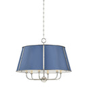 Polished Nickel Cambridge Chandelier 28.5" by Hudson Valley