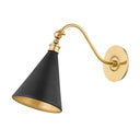 Aged Brass and Distressed Bronze Osterley Wall Sconce 6.5" x 11" by Hudson Valley
