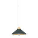 Aged Brass and Soft Studio Green Clivedon Pendant 12" x 6.5" by Hudson Valley