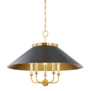 Aged Brass and Distressed Bronze Clivedon Chandelier 27.5" x 20.25" by Hudson Valley