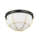 Aged Brass Holkham Flush Mount 12.5" by Hudson Valley
