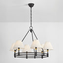 Aged Brass and Distressed Bronze Howard Chandelier 32.75" x 23" by Hudson Valley, view 3