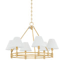 Aged Brass Howard Chandelier 32.75" x 23" by Hudson Valley