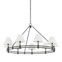 Aged Brass and Distressed Bronze Howard Chandelier 50" x 26" by Hudson Valley