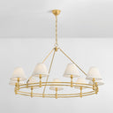 Aged Brass Howard Chandelier 50" x 26" by Hudson Valley, view 3