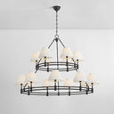 Aged Brass and Distressed Bronze Howard Chandelier 50" x 35.75" by Hudson Valley, view 2