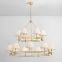 Aged Brass Howard Chandelier 50" x 35.75" by Hudson Valley, view 2
