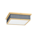 Aged Brass and Darkest Blue Ashdown Flush Mount 14" x 4" (MDS1900-AGB/DBL) by Hudson Valley