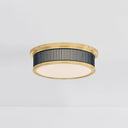 Aged Brass and Darkest Blue Ashdown Flush Mount 14" x 4" (MDS1901-AGB/DBL) by Hudson Valley, view 2