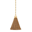Aged Brass Kensington Pendant 10" by Hudson Valley