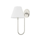 Polished Nickel Hawthorne Wall Sconce 7.75" by Hudson Valley