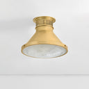 Aged Brass Highclere Flush Mount 12.75" x 9.75" by Hudson Valley, view 2