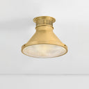 Aged Brass Highclere Flush Mount 12.75" x 9.75" by Hudson Valley, view 3