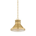 Aged Brass Highclere Pendant 12.75" x 12" by Hudson Valley