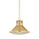 Aged Brass Highclere Pendant 17.75" x 14.5" by Hudson Valley