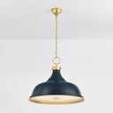Aged Brass and Darkest Blue Painted No. 1 Pendant 23.5" x 18.75" by Hudson Valley, view 2