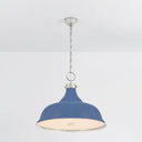 Polished Nickel and Soft French Blue Painted No. 1 Pendant 23.5" x 18.75" by Hudson Valley, view 7