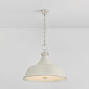 Polished Nickel and Off-White Painted No. 1 Pendant 23.5" x 18.75" by Hudson Valley, view 2