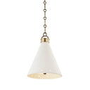 Aged Brass Plaster No.1 Pendant 10" by Hudson Valley