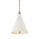 Aged Brass Plaster No.1 Pendant 15" by Hudson Valley