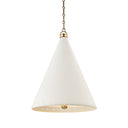 Aged Brass Plaster No.1 Pendant 20" by Hudson Valley