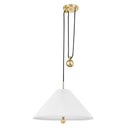 Aged Brass Dorset Pendant 20.25" by Hudson Valley