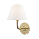 Aged Brass Signature No.1 Wall Sconce 8" by Hudson Valley