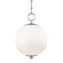 Polished Nickel Sphere No.1 Pendant 11.25" by Hudson Valley