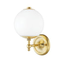 Aged Brass Sphere No.1 Wall Sconce 6.5" by Hudson Valley