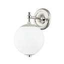 Polished Nickel Sphere No.1 Wall Sconce 6.5" by Hudson Valley