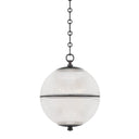 Distressed Bronze Sphere No. 3 Pendant 13" by Hudson Valley