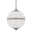 Distressed Bronze Sphere No. 3 Pendant 18.25" by Hudson Valley