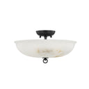 Distressed Bronze Somerset Semi Flush 16" by Hudson Valley