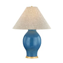 Ceramic French Blue Westhorpe Table Lamp 21.5" by Hudson Valley