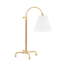 Aged Brass Curves No.1 Table Lamp 18.5" by Hudson Valley