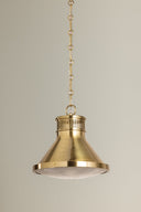 Aged Brass Highclere Pendant 12.75" x 12" by Hudson Valley, view 4