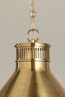 Aged Brass Highclere Pendant 12.75" x 12" by Hudson Valley, view 7