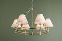 Aged Brass Howard Chandelier 32.75" x 23" by Hudson Valley, view 6