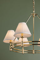 Aged Brass Howard Chandelier 32.75" x 23" by Hudson Valley, view 4