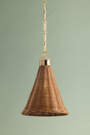 Aged Brass Kensington Pendant 10" by Hudson Valley, view 6