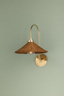Aged Brass Kensington Wall Sconce 12" by Hudson Valley, view 4
