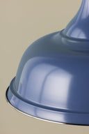 Polished Nickel and Soft French Blue Painted No. 1 Pendant 23.5" x 18.75" by Hudson Valley, view 2