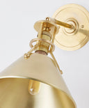 Aged Brass Metal No. 2 Wall Sconce 9.5" by Hudson Valley, view 3