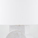 Ceramic White Wash Milner Table Lamp 18" by Hudson Valley, view 6