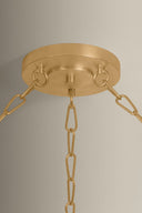Vintage Gold Leaf Milos Chandelier 45.5" by Corbett Lighting, view 2