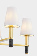 Aged Brass Montreal Chandelier 30" by Hudson Valley, view 2