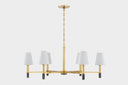 Aged Brass Montreal Chandelier 40" by Hudson Valley, view 2